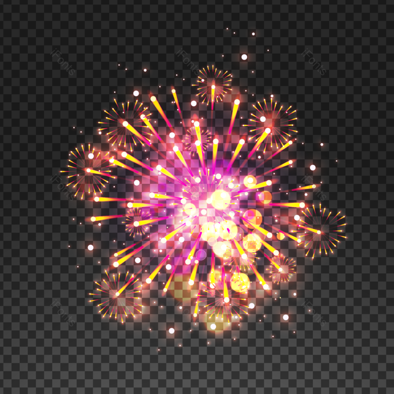 节日图片,祝福元素,烟花PNG,效果元素免抠素材